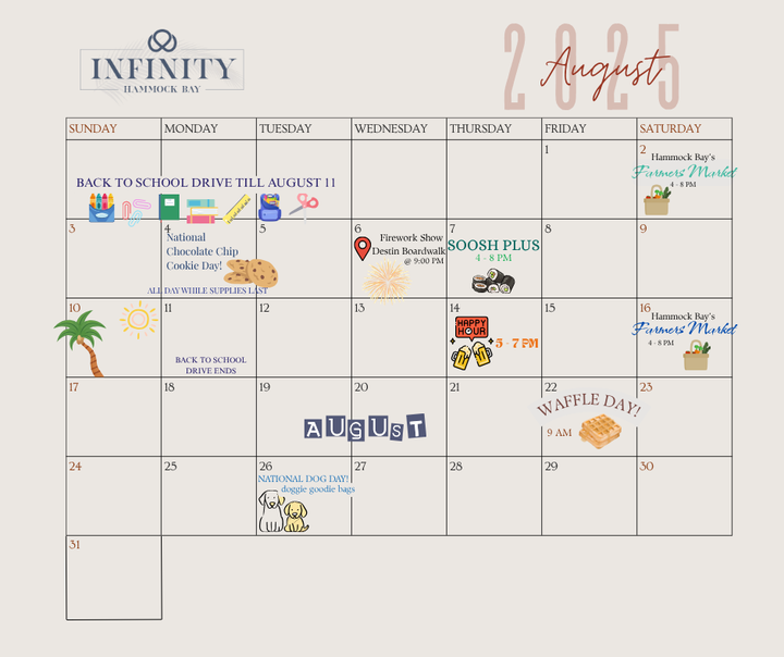 August Event Calendar