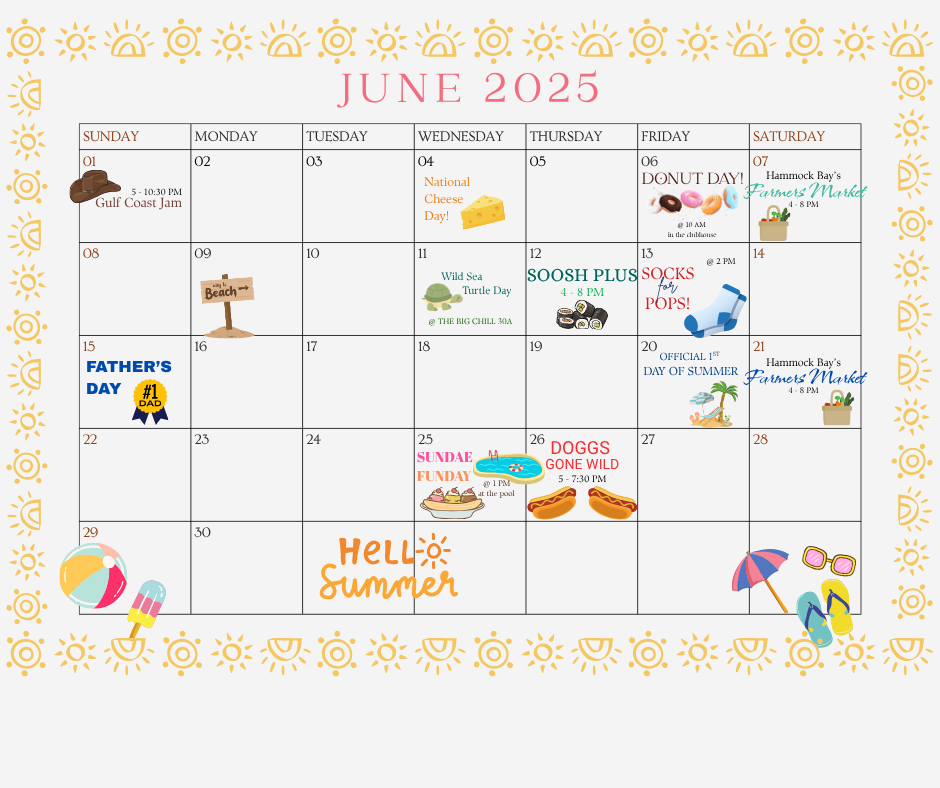 June Event Calendar