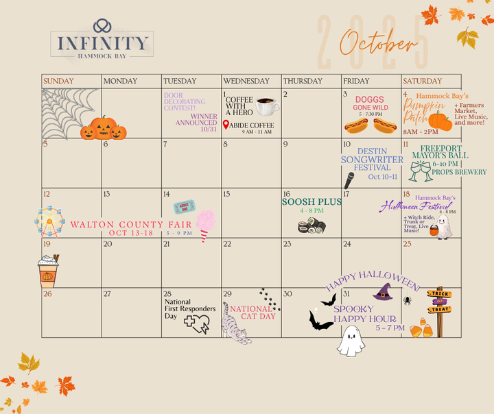 October Events Calendar